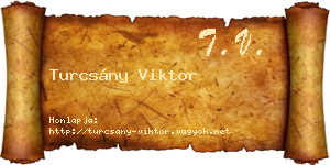Turcsány Viktor névjegykártya